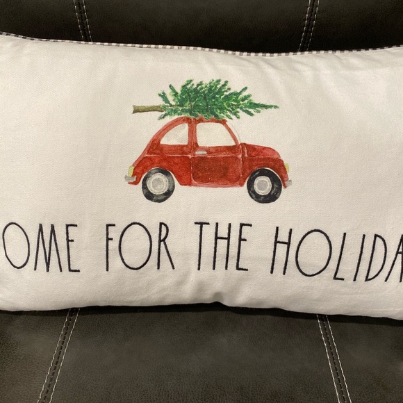 🎄Rae Dunn HOME FOR THE HOLIDAYS Accent Pillow - Picture 2 of 11